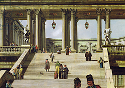 Постер Беллотто Бернардо Ideal Landscape with Palace Steps, 1762 2 Постер Беллотто Бернардо Ideal Landscape with Palace Steps, 1762 2