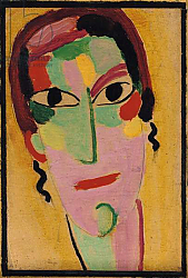 Постер Явленский Алексей Mystical Head: Completely Awake, c. 1917 Постер Явленский Алексей Mystical Head: Completely Awake, c. 1917