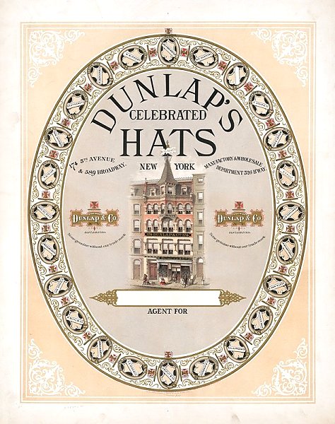 Dunlap's celebrated hats