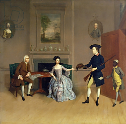 Постер Девис Артур John Orde, with his wife Anne, and his eldest Son, William, of Morpeth, Northumberland, c.1754-56 Постер Девис Артур John Orde, with his wife Anne, and his eldest Son, William, of Morpeth, Northumberland, c.1754-56