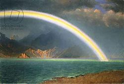 Постер Бирштад Альберт Rainbow Over Jenny Lake, Wyoming, Постер Бирштад Альберт Rainbow Over Jenny Lake, Wyoming,