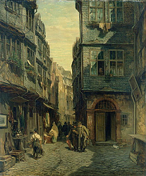 Постер Бургер Антон The Jewish Quarter in Frankfurt, 1883 Постер Бургер Антон The Jewish Quarter in Frankfurt, 1883