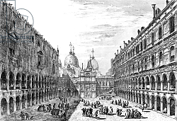 Постер Мариески Микеле View of San Marco from the Palazzo Ducale, Venice, engraved by Michele Marieschi, 18th Century Постер Мариески Микеле View of San Marco from the Palazzo Ducale, Venice, engraved by Michele Marieschi, 18th Century