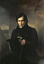 Постер Брюллов Александр Portrait of the Russian author Nestor Kukolnik, 1836 Постер Брюллов Александр Portrait of the Russian author Nestor Kukolnik, 1836