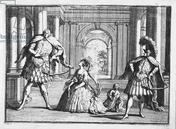 Farinelli, Cuzzoni and Senesino in Handel's 'Flavio', c.1728