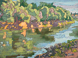 Постер Мартонфи-Бенке Марта On the Sunny Side of River Koros, Постер Мартонфи-Бенке Марта On the Sunny Side of River Koros,