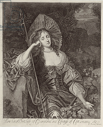 Постер Лелу Питер Barbara Duchess of Cleaveland as a Shepherdess engraved by William Sherwin, 1670 Постер Лелу Питер Barbara Duchess of Cleaveland as a Shepherdess engraved by William Sherwin, 1670