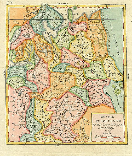 Карта россии 1750 года