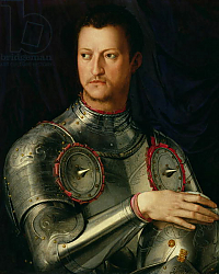 Постер Бронзино Анджело Portrait of Cosimo I de Medici Постер Бронзино Анджело Portrait of Cosimo I de Medici
