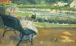Постер Кассат Мэри (Cassatt Mary) Lydia Seated on a Porch, Crocheting, c.1881 Постер Кассат Мэри (Cassatt Mary) Lydia Seated on a Porch, Crocheting, c.1881