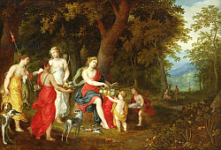 Постер Говарц Абрахам Diana and Her Maidens, after the hunt, 1626 Постер Говарц Абрахам Diana and Her Maidens, after the hunt, 1626