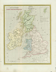 Постер Карта: Великобритания 1