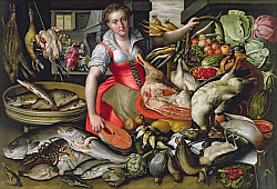 Постер Кампи Виченцо Martha preparing the meal for Jesus or Jesus at the House of Martha and Mary Постер Кампи Виченцо Martha preparing the meal for Jesus or Jesus at the House of Martha and Mary