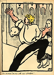 Постер Валлоттон Феликс A butcher seizes a woman by the neck and calls for help, 1902 Постер Валлоттон Феликс A butcher seizes a woman by the neck and calls for help, 1902