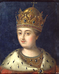 Постер Антропов Алексей Portrait of the Regent Sophia, 1772 Постер Антропов Алексей Portrait of the Regent Sophia, 1772