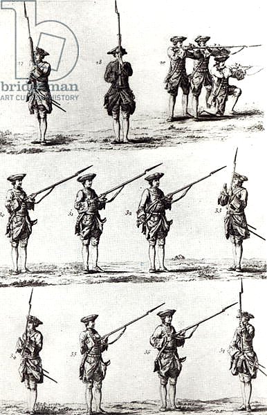 Soldiers with bayonets