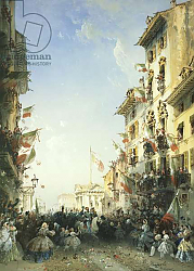 Постер Боссоли Карло The War in Italy: The Entry of the King of Sardinia into Brescia, 1859 Постер Боссоли Карло The War in Italy: The Entry of the King of Sardinia into Brescia, 1859