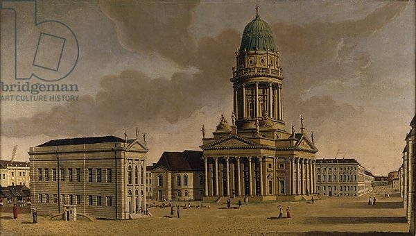 The Gendarmenmarkt with the French Playhouse and Cathedral, Berlin, 1788