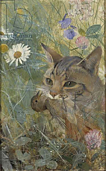 Постер Лильефорс Бруно A Cat with a Young bird in its Mouth, 1885 Постер Лильефорс Бруно A Cat with a Young bird in its Mouth, 1885