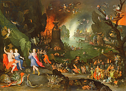 Постер Брейгель Ян Старший Orpheus with a Harp Playing to Pluto and Persephone in the Underworld Постер Брейгель Ян Старший Orpheus with a Harp Playing to Pluto and Persephone in the Underworld