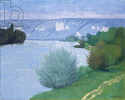 Постер Валлоттон Феликс The Seine near Les Andelys, 1916 Постер Валлоттон Феликс The Seine near Les Andelys, 1916