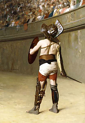 Постер Жером Жан Леон Mirmillon - A Gallic Gladiator, Постер Жером Жан Леон Mirmillon - A Gallic Gladiator,
