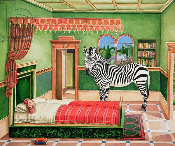 Zebra in a Bedroom, 1996