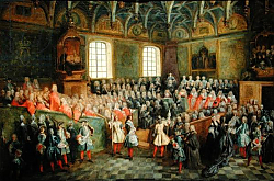 Постер Ланкре Никола Bed of Justice Held in the Parliament at the Majority of Louis XV, 22nd February 1723 Постер Ланкре Никола Bed of Justice Held in the Parliament at the Majority of Louis XV, 22nd February 1723