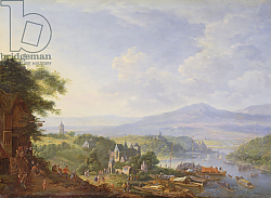 Постер Гриффер Ян View on the Rhine, near Cologne, c.1700-10 Постер Гриффер Ян View on the Rhine, near Cologne, c.1700-10