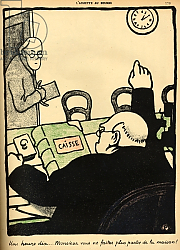 Постер Валлоттон Феликс An employer sacks one of his employees, 1902 Постер Валлоттон Феликс An employer sacks one of his employees, 1902