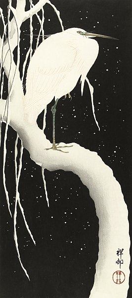 Цапля в снегу (1925-1936)