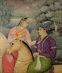 Постер Бриско Марк (совр) A Couple on Horseback Beside a Moonlit Lake Постер Бриско Марк (совр) A Couple on Horseback Beside a Moonlit Lake