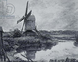 Постер Констебль Джон (John Constable) A mill on the banks of the River Stour Постер Констебль Джон (John Constable) A mill on the banks of the River Stour
