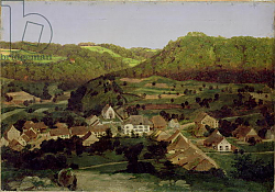 Постер Боклин Арнольд A View of the Village of Tenniken, 1846 Постер Боклин Арнольд A View of the Village of Tenniken, 1846