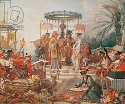 Постер Буше Франсуа (Francois Boucher) A Chinese Marriage, study for a tapestry cartoon, c.1742 Постер Буше Франсуа (Francois Boucher) A Chinese Marriage, study for a tapestry cartoon, c.1742