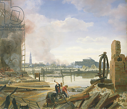 Постер Дженслер Якоб Hamburg After the Fire, 1842 Постер Дженслер Якоб Hamburg After the Fire, 1842