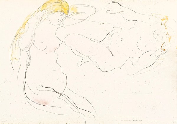 Deux études de figures nues