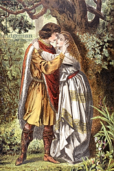 Постер Дадли Роберт 'My Queen! My mistress! O lady weep no more', 1890 Постер Дадли Роберт 'My Queen! My mistress! O lady weep no more', 1890