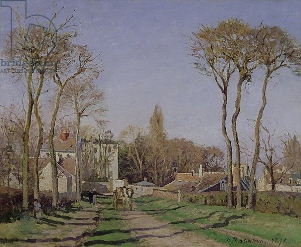 Entrance to the Village of Voisins, Yvelines, 1872