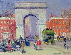 Постер Глакенс Уильям Джеймс Washington Square Park, c.1908 Постер Глакенс Уильям Джеймс Washington Square Park, c.1908