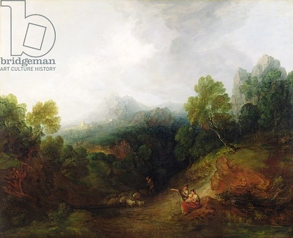 A Mountain Valley with Rustic Figures, c.1773-7