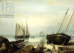 Постер Лэйн Фитц Beached for Repairs, Duncan's Point, Gloucester, 1848 Постер Лэйн Фитц Beached for Repairs, Duncan's Point, Gloucester, 1848