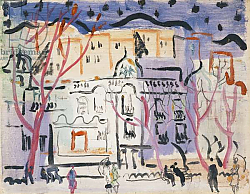 Постер Вуд Кристофер Street Scene, South of France, 1926 Постер Вуд Кристофер Street Scene, South of France, 1926