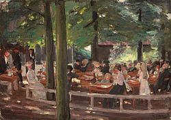 Постер Либерман Макс Beer Garden in Laren, Study; Biergarten in Laren, Studie, 1903 Постер Либерман Макс Beer Garden in Laren, Study; Biergarten in Laren, Studie, 1903