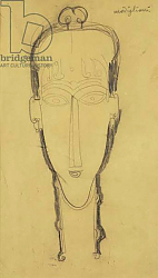 Постер Модильяни Амедео (Amedeo Modigliani) Head of a Caryatid in a Head Dress, 1911 Постер Модильяни Амедео (Amedeo Modigliani) Head of a Caryatid in a Head Dress, 1911