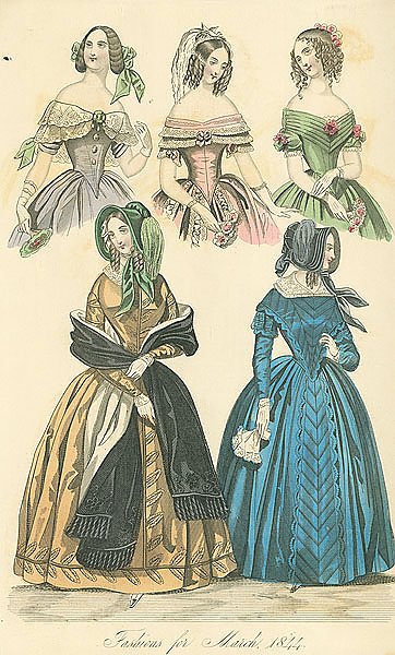 Fashions for March 1844 №2