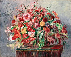 Постер Ренуар Пьер (Pierre-Auguste Renoir) Basket of Flowers; Corbeille de fleurs, 1890 Постер Ренуар Пьер (Pierre-Auguste Renoir) Basket of Flowers; Corbeille de fleurs, 1890