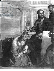 Постер Веронезе Паоло The Meal at the House of Simon the Pharisee, detail of the central part, 1570 Постер Веронезе Паоло The Meal at the House of Simon the Pharisee, detail of the central part, 1570