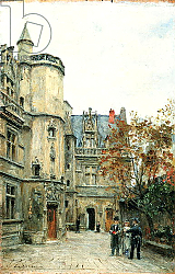 Постер Лепин Станислас The Courtyard of the Museum of Cluny, c.1878-80 Постер Лепин Станислас The Courtyard of the Museum of Cluny, c.1878-80