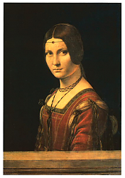 Постер Леонардо да Винчи (Leonardo da Vinci) Портрет молодой женщины (La belle Ferroniиre) Постер Леонардо да Винчи (Leonardo da Vinci) Портрет молодой женщины (La belle Ferroniиre)